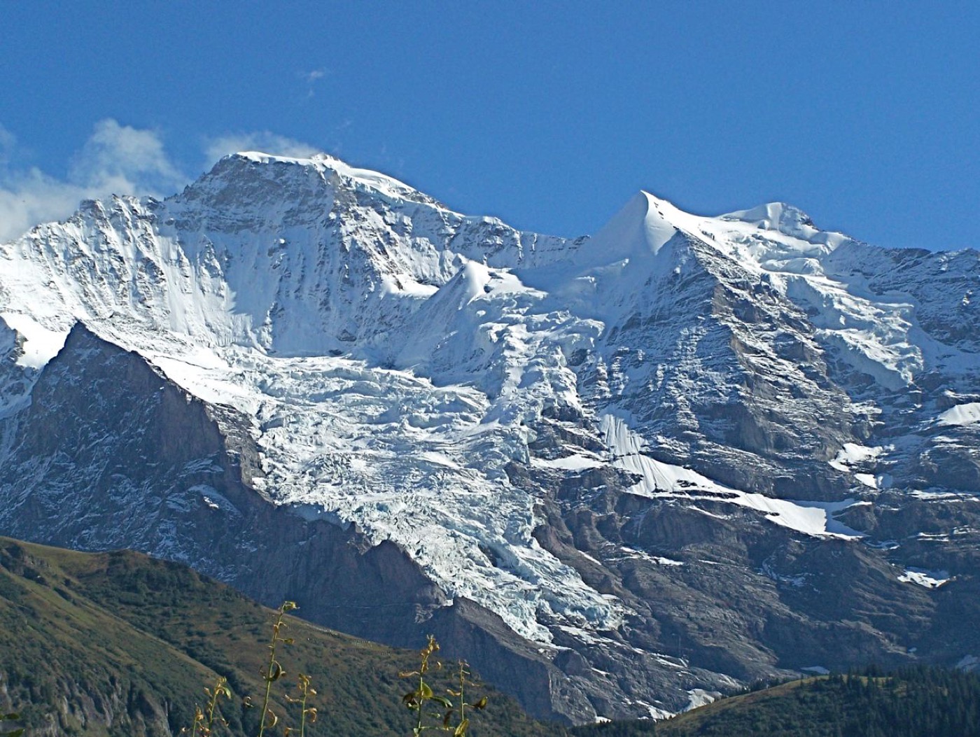 少女峰与瑞士阿尔卑斯雪景