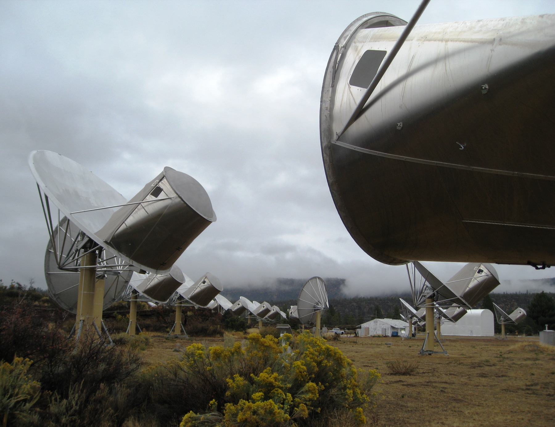 加利福尼亚Hat Creek的Allen Telescope Array多面射电天线