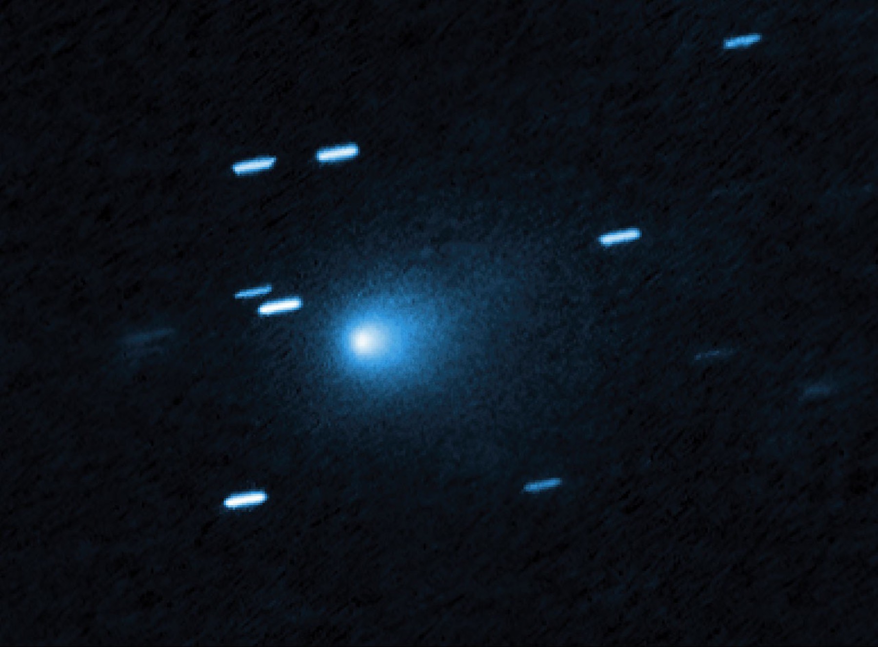 哈勃空间望远镜拍摄的星际彗星3I ATLAS真实影像