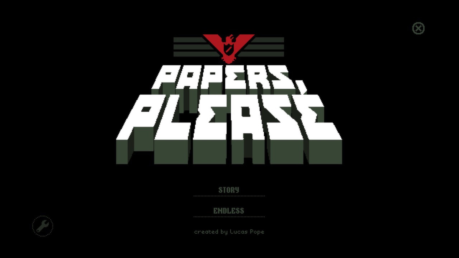 Papers Please 实机画面，桌面上摆放入境者的护照和审查文件